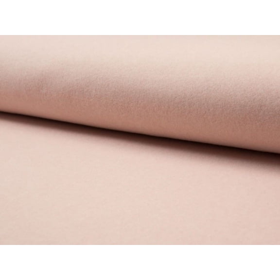 Minerva Deadstock Cotton Fleece Fabric Salmon Melange - per yard