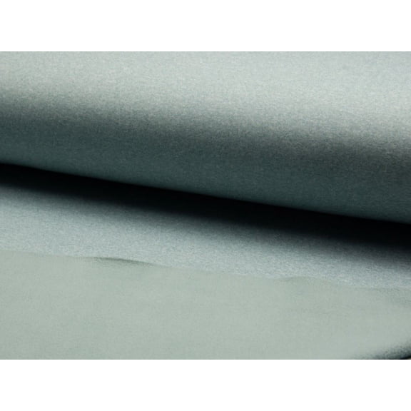 Minerva Deadstock Fleece Back Soft Shell Coating Fabric, Dusty Mint Solid for Dressmaking, 57" Wide, By the Yard