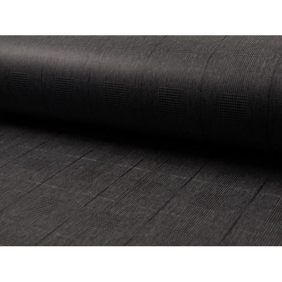 Minerva Deadstock Fleece Back Soft Shell Coating Fabric, Gray Check Print for Dressmaking, 57" Wide, By the Yard
