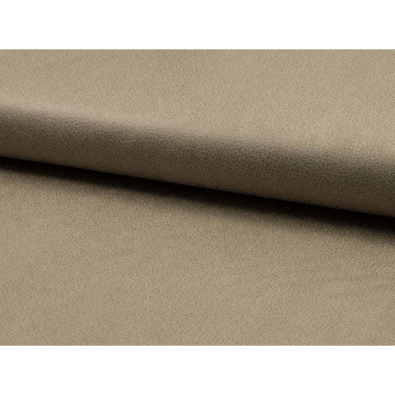 Minerva Deadstock Foil Stretch Faux Suede Knit Fabric, Light Khaki Solid for Dressmaking, 57" Wide, By the Yard
