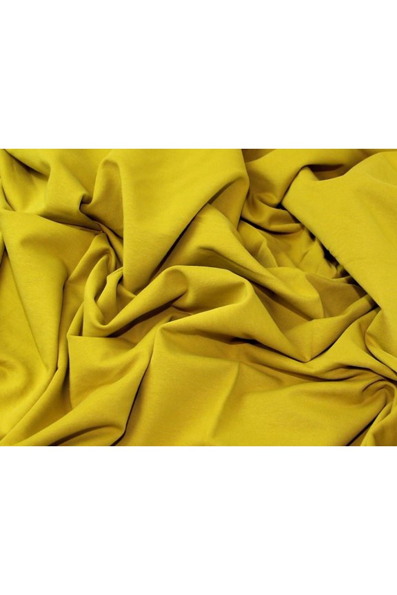 Deadstock Light Super Soft Sweatshirt Stretch Knit Fabric Chartreuse - per yard