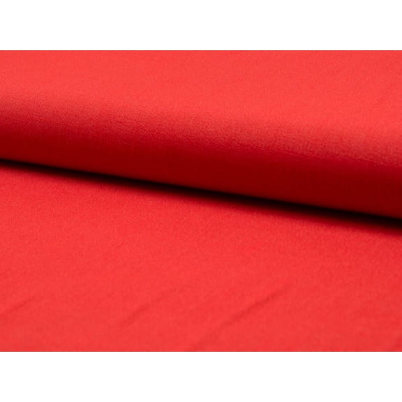 Minerva Deadstock Linen Look Rayon Challis Fabric, Red Solid for Dressmaking, 55" Wide, By the Yard