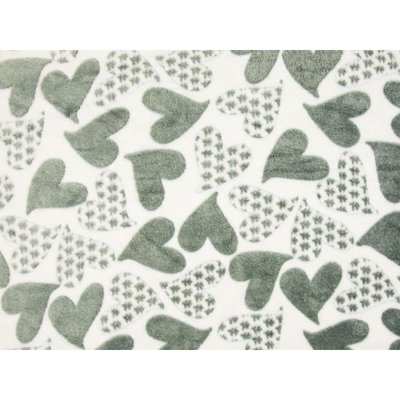 Minerva Deadstock Plush Cuddle Fleece Fabric Grey - per yard