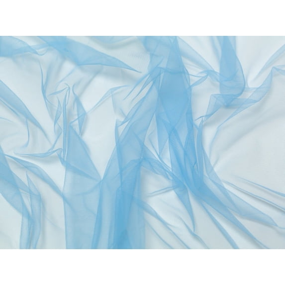 Minerva Dolce Vita Soft Italian Tulle Fabric Cielo - per yard