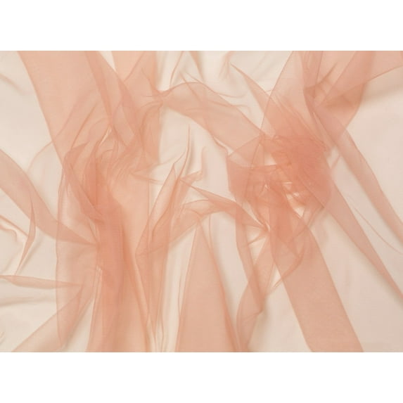 Minerva Dolce Vita Soft Italian Tulle Fabric Tearose - per yard