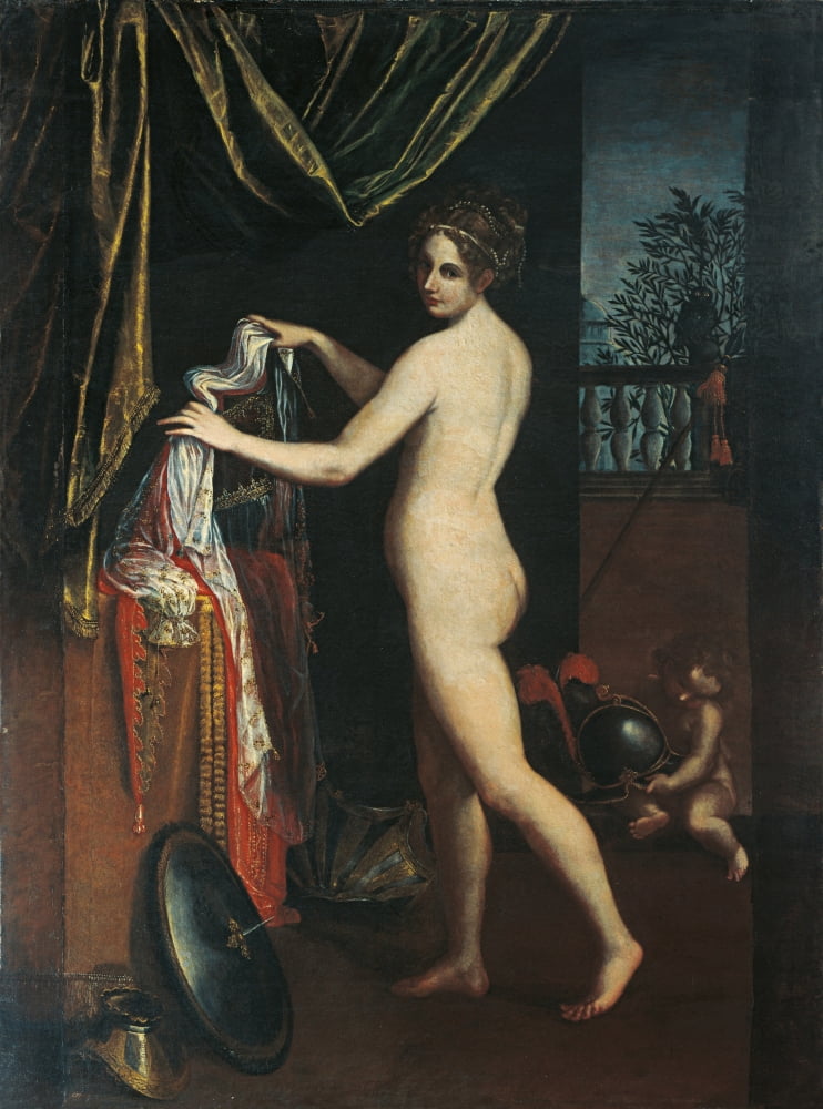 Minerva Dressing Canvas Art - (24 x 36)