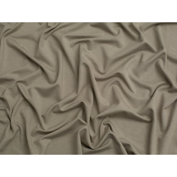 Minerva EcoVero Viscose Jersey Stretch Knit Fabric Taupe - per yard
