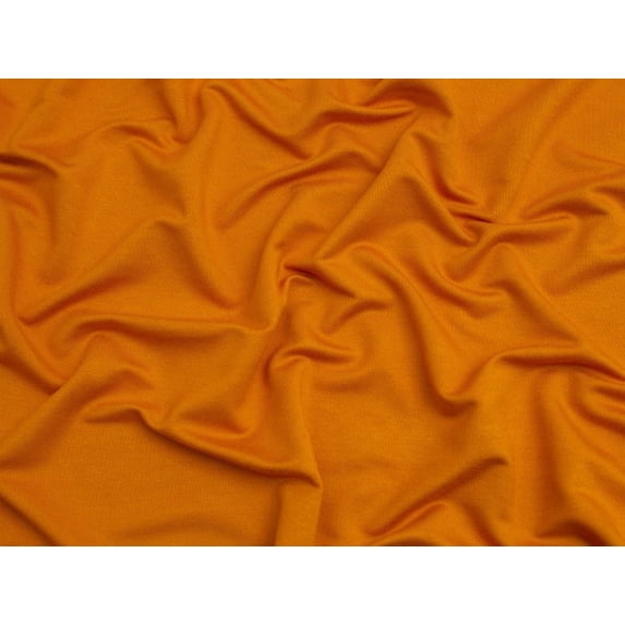 Minerva EcoVero Viscose Loop Back Jersey Stretch Knit Fabric Ochre - per yard