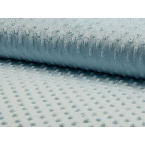 Minerva Embossed Dimple Plush Fleece Fabric Blue - per yard
