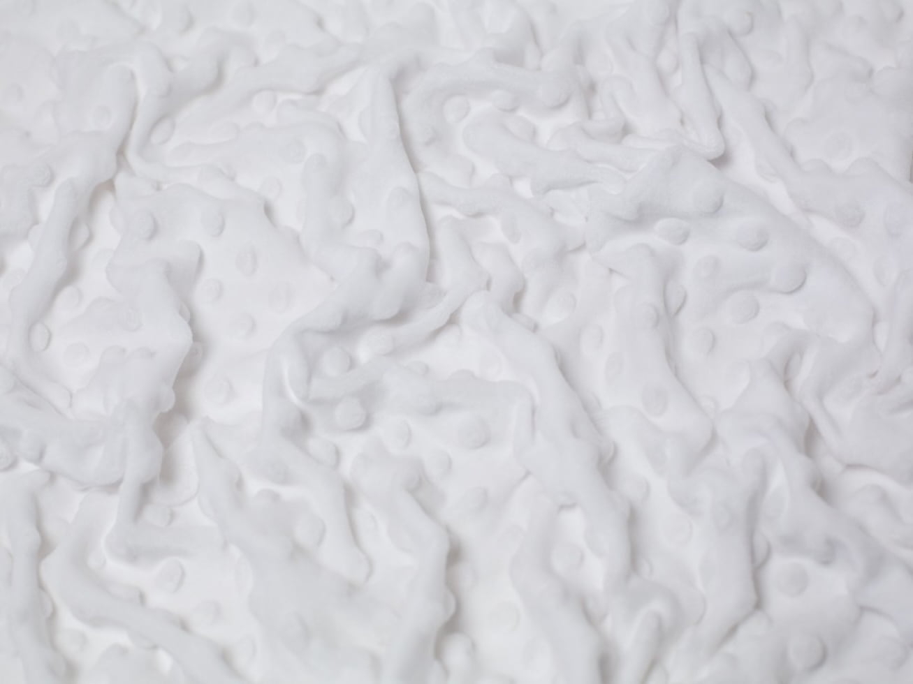 Minerva Embossed Dimple Plush Fleece Fabric White - per yard - Walmart.com