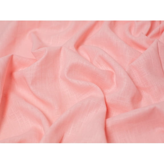 Minerva Enzyme Washed 100% Linen Fabric Rose - per yard