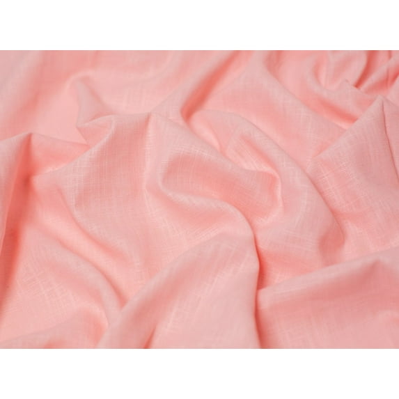 Minerva Enzyme Washed 100% Linen Fabric Rose - per yard