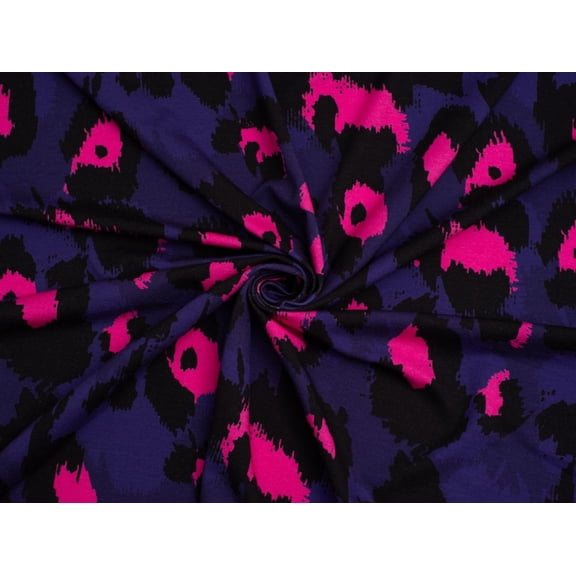 Minerva Exclusive Animal Glow Viscose Jersey Stretch Knit Fabric - per yard