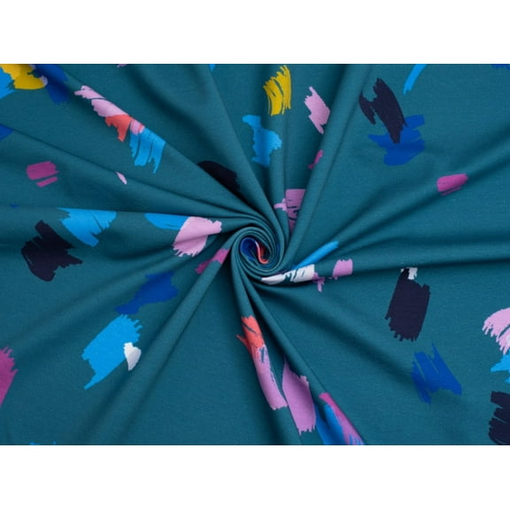 Minerva Exclusive Confetti Cascade Loop Back French Terry Fabric - per yard