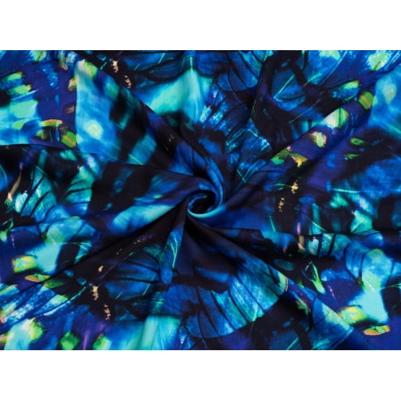 Minerva Exclusive Polymorphic Prism Viscose Challis Fabric - per yard