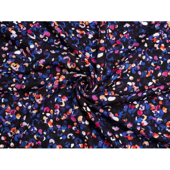 Minerva Exclusive Popcorn Jelly Viscose Challis Fabric Ultramarine - per yard
