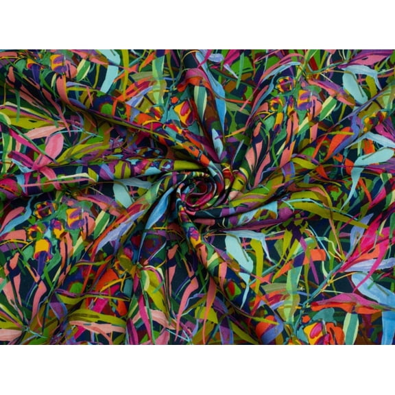 Minerva Exclusive Rainbow Harvest Linen Viscose Blend Fabric - per yard