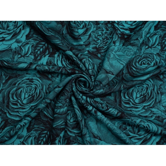 Minerva Exclusive Rose Reverie Viscose Challis Fabric - per yard