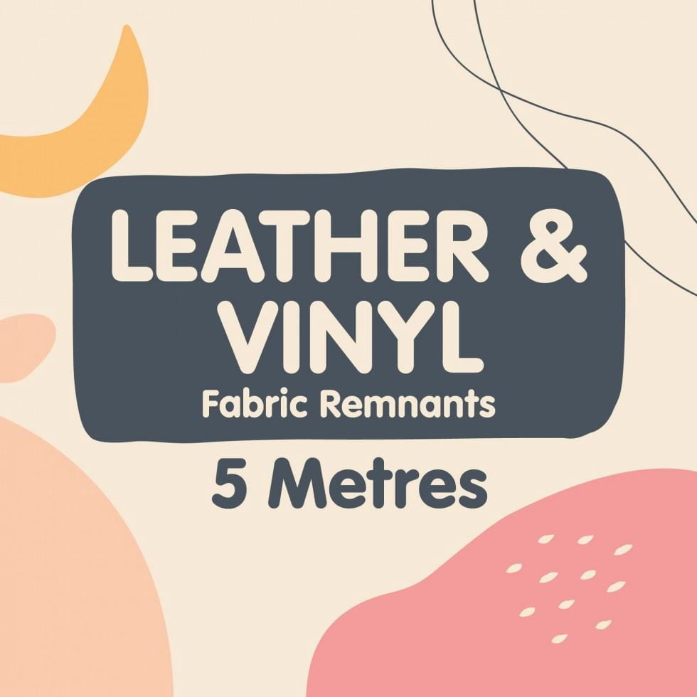 Minerva Fabric Remnants Faux Leather & Vinyl 5mt - per yard