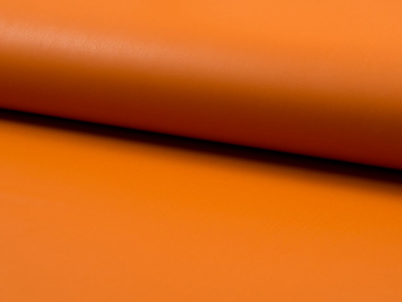 Minerva Faux Suede Back Leather Fabric Orange - per yard