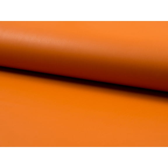 Minerva Faux Suede Back Leather Fabric Orange - per yard