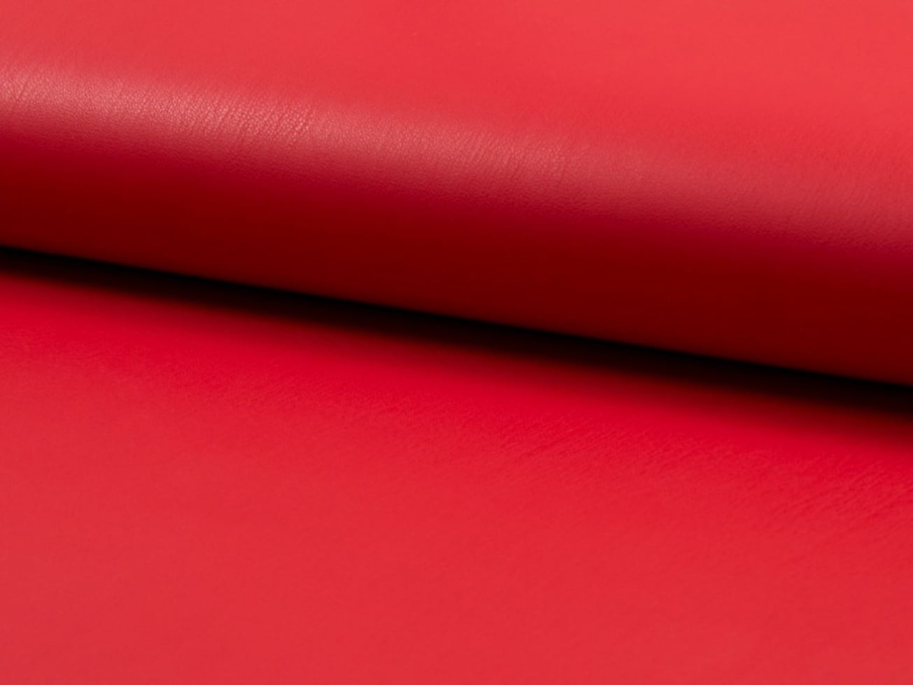 Minerva Faux Suede Back Leather Fabric Red - per yard