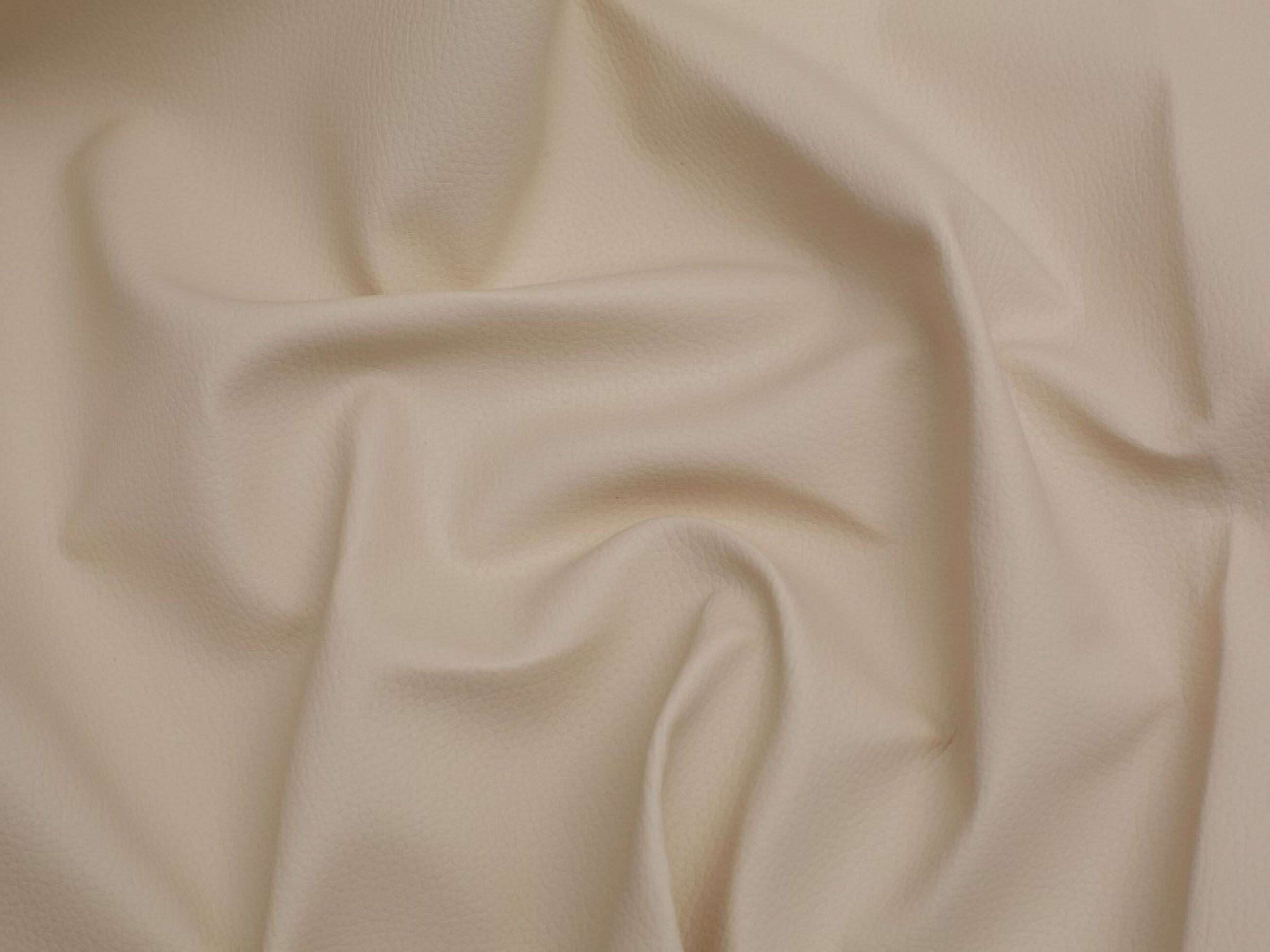 Minerva Fire Retardant Faux Leather Fabric Cream - per yard