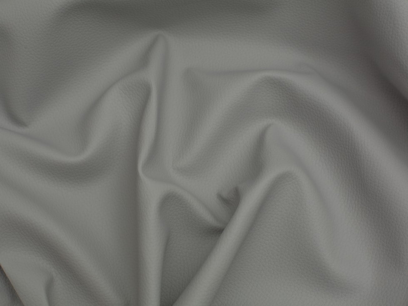 Minerva Fire Retardant Faux Leather Fabric Light Grey - per yard
