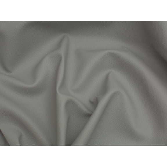 Minerva Fire Retardant Faux Leather Fabric Light Grey - per yard