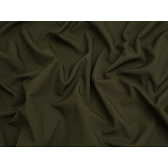 Minerva Fleece Back Soft Shell Coating Fabric Olive Green - per yard
