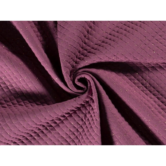 Minerva Foil Wadded Quilted Coating Fabric Old Pink - per yard