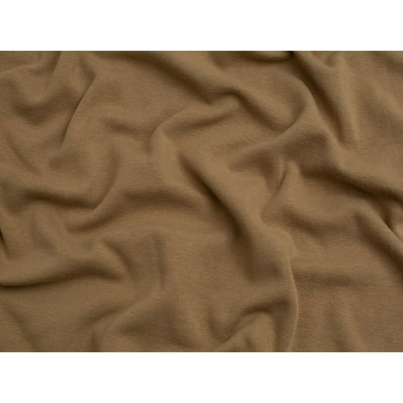 Minerva Fur Back Sweatshirt Stretch Knit Fabric Beige - per yard