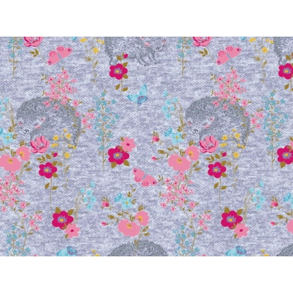 Minerva Fur Back Sweatshirt Stretch Knit Fabric Blue - per yard