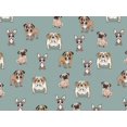 thumbnail image 1 of Minerva Fur Back Sweatshirt Stretch Knit Fabric Green - per yard, 1 of 1