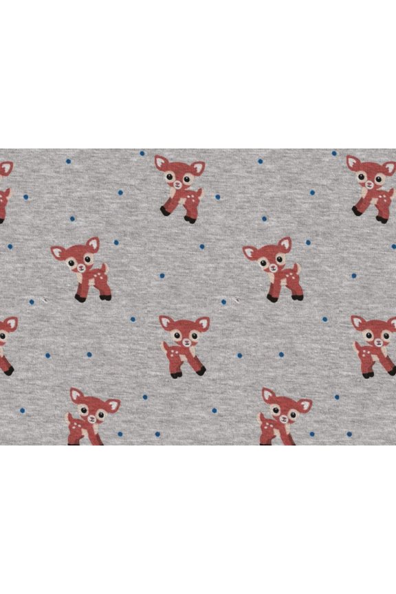 Fur Back Sweatshirt Stretch Knit Fabric Grey - per yard