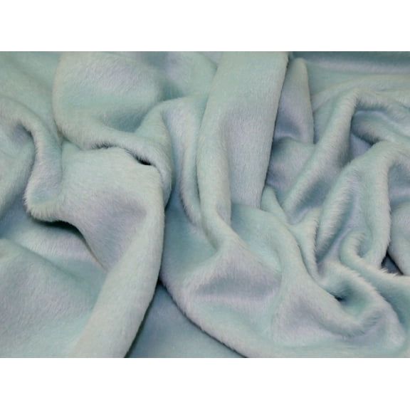 Minerva Fur Texture Wool Coating Fabric Aqua - per yard
