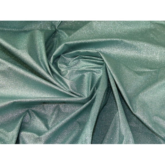 Minerva Glitter PVC Vinyl Fabric Turquoise - per yard