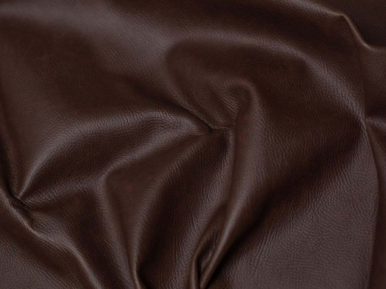 Minerva Heavy Fire Retardant Faux Leather Fabric Brown - per yard