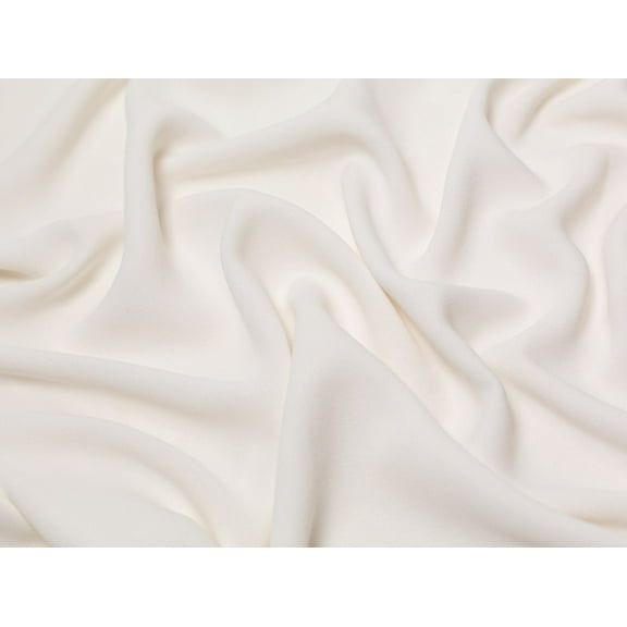 Minerva Heavy Triple Crepe Fabric Ivory - per yard