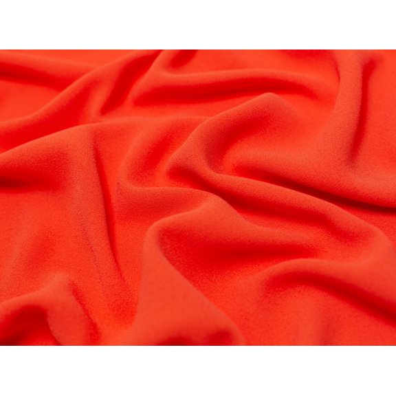 Minerva Heavy Triple Crepe Fabric Orange - per yard
