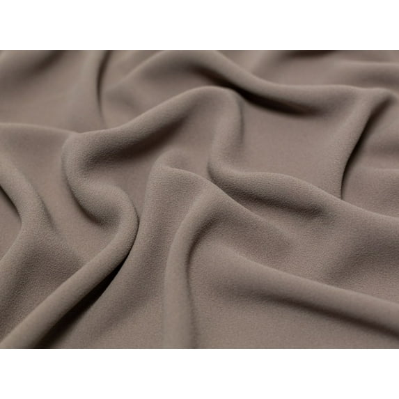 Minerva Heavy Triple Crepe Fabric Taupe - per yard