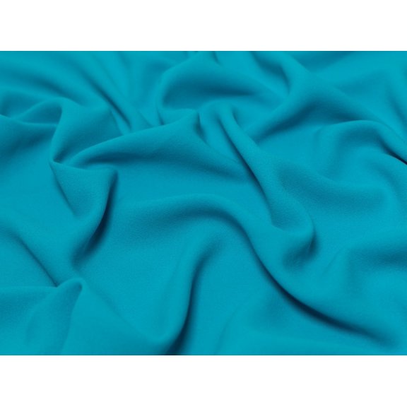 Minerva Heavy Triple Crepe Fabric Turquoise - per yard