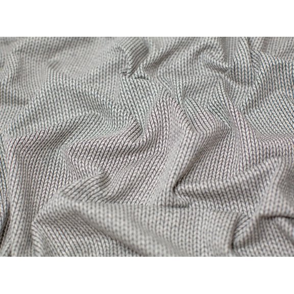 Minerva Jacquard Textured Stretch Knit Fabric Light Grey - per yard