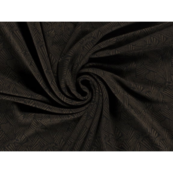 Minerva Jacquard Textured Stretch Knit Fabric Olive - per yard