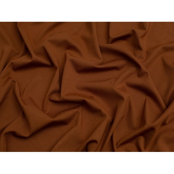 Minerva Light Ponte Roma Double Stretch Knit Fabric Rust - per yard