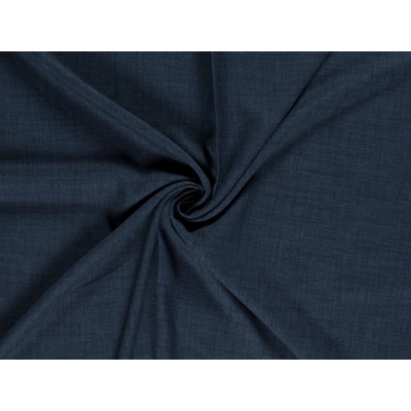 Minerva Linen Look Textured Polyester Suiting Fabric Navy Blue - per yard