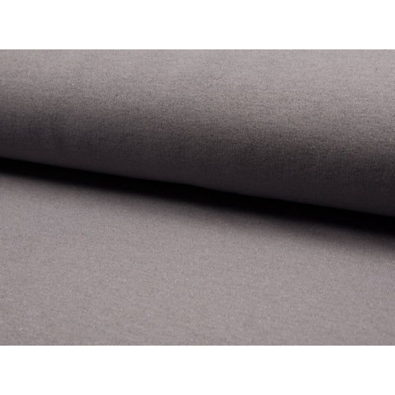 Minerva Lurex Loop Back French Terry Stretch Knit Fabric Light Grey - per yard