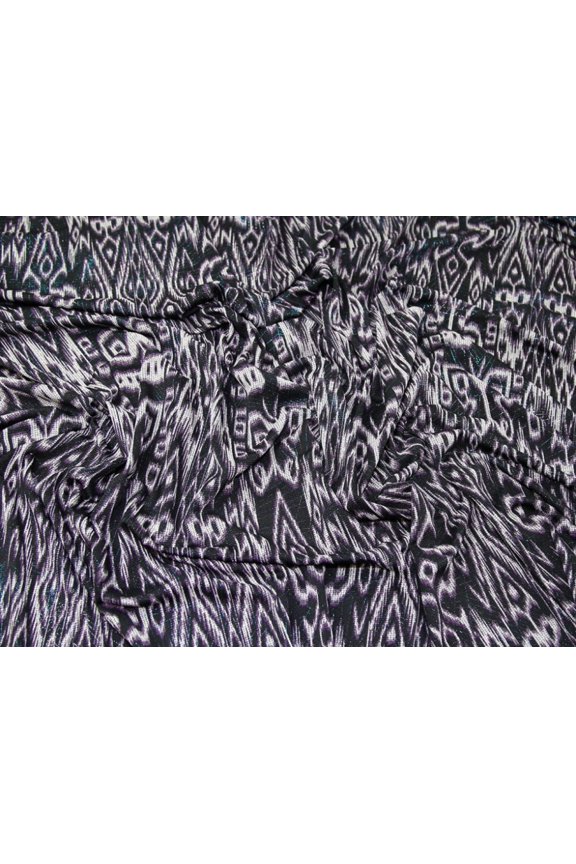 Lurex Sweater Knit Stretch Fabric Purple - per yard