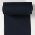 thumbnail image 1 of Minerva Lurex Tubular Rib Stretch Knit Fabric Navy & Silver - per yard, 1 of 1