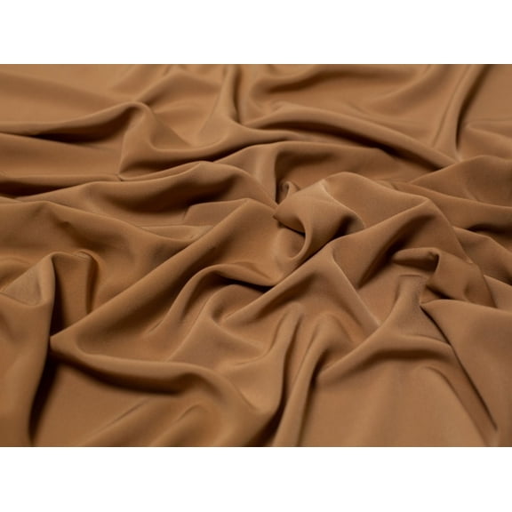 Minerva Luxury Smooth Crepe Fabric Fawn - per yard